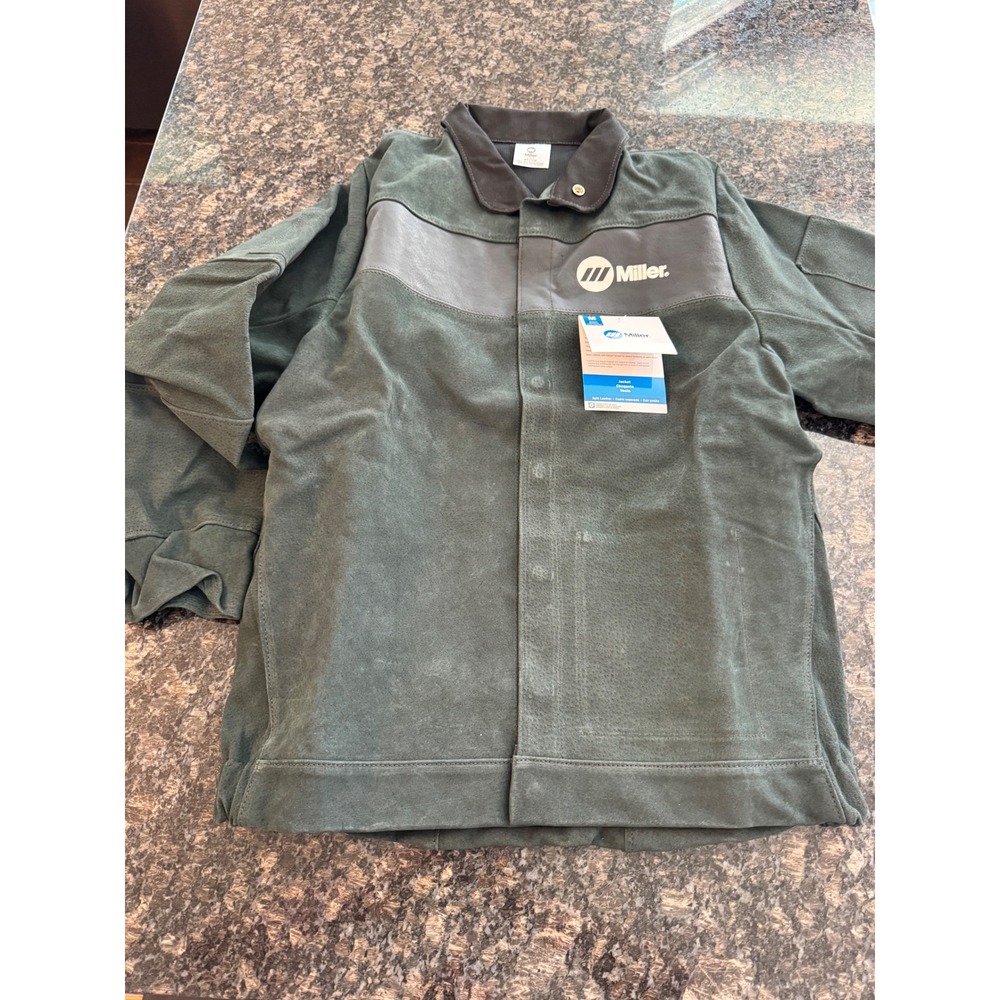 Miller Electric Welding‎ Jacket Premium Leather Kevlar  Medium NEW coat